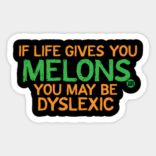 LEMONS DYSLEXIC Sticker